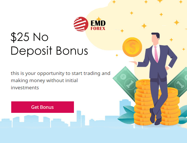 EMD Forex – $25 No Deposit Bonus