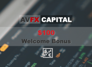 AVFX Capital – $100 Welcome Bonus AVFXCapital No Deposit Bonus