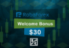 RoboForex – Welcome Bonus 30$ RoboForex Welcome Bonus