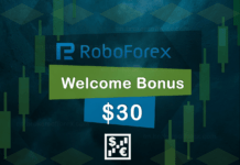 RoboForex – Welcome Bonus 30$ RoboForex Welcome Bonus