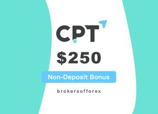 CPT Markets – $250 Registration Bonus