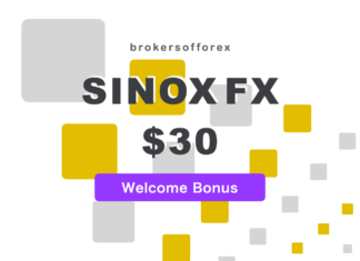 SinoxFx – $30 Welcome Bonus SinoxFX Welcome Bonus