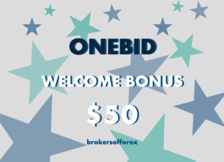 Onebid – Welcome Bonus $50 Onebid Welcome Bonus