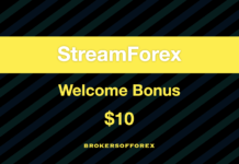 StreamForex – $10 Start Trading Bonus StreamForex Welcome Bonus