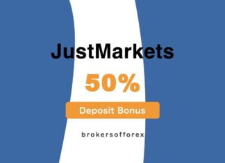 JustMarkets – 50% Deposit Bonus JustMarkets 50% Deposit Bonus