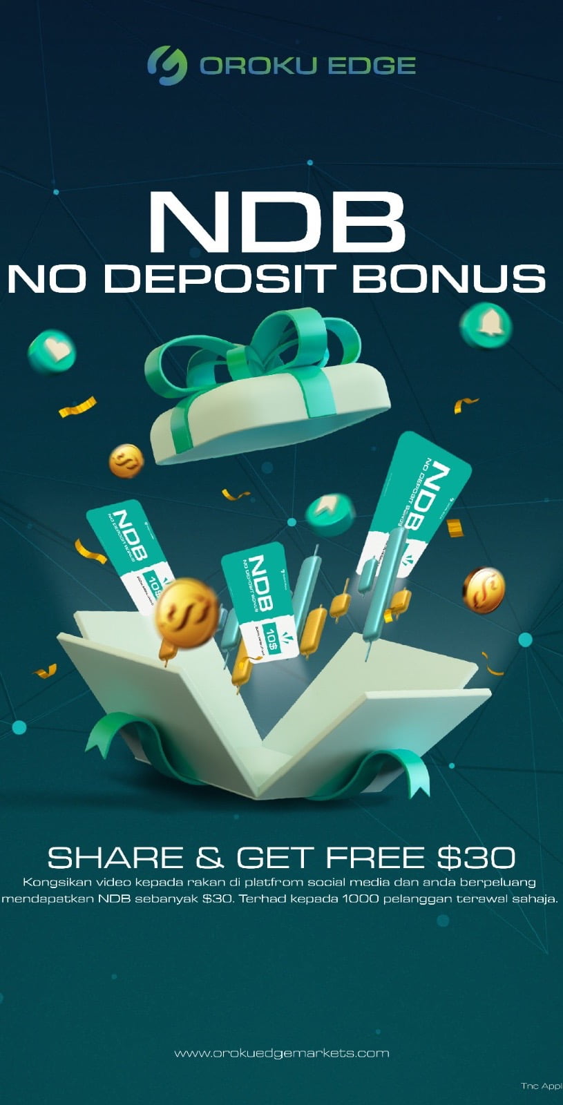 Oroku Edge No Deposit Bonus Information