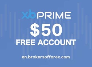 XBPrime – No Deposit Trading $50 XBPrime Free $50 Account