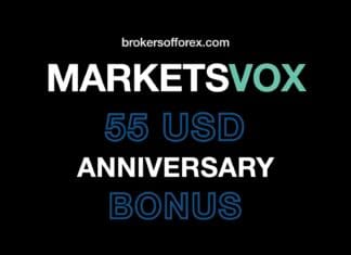 MarketsVox – 55 USD Anniversary Bonus MarketsVox 55 USD Anniversary Bonus