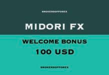 Midori FX – 100 USD Welcome Bonus Midori FX Welcome Bonus 100 USD