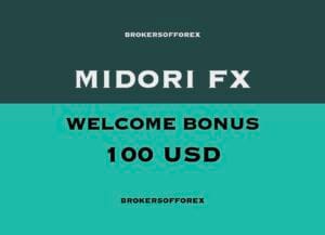 Midori FX Welcome Bonus 100 USD