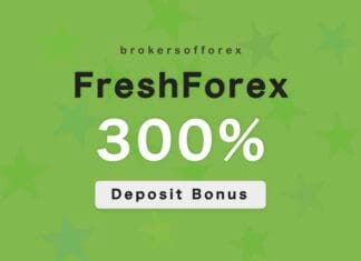 FreshForex – Deposit bonus 300% FreshForex Deposit Bonus 300%
