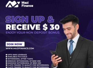Mazi Finance – $30 Non Deposit Bonus Mazi Finance $30 Non Deposit Bonus
