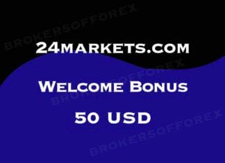 24markets – $50 Welcome Bonus 24markets $50 Welcome Bonus