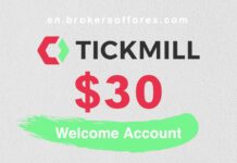 Tickmill – $30 Welcome Account Tickmill Welcome Account $30