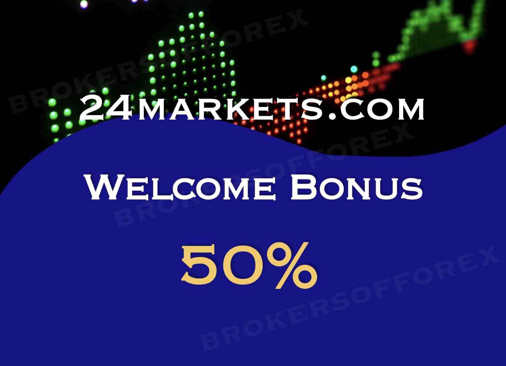 24markets 50% Bonus on each Deposit