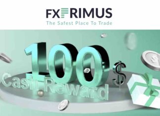 FXPrimus – $100 Cash Reward FXPrimus $100 Cash Reward