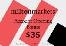 Milton Markets – Account Opening Bonus $35 MiltionMarkets Account Opening Bonus $35