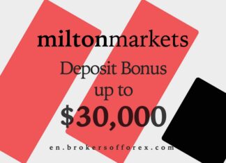 Milton Markets – Deposit Bonus up to $30,000 Milton Markets Deposit Bonus up to $30,000