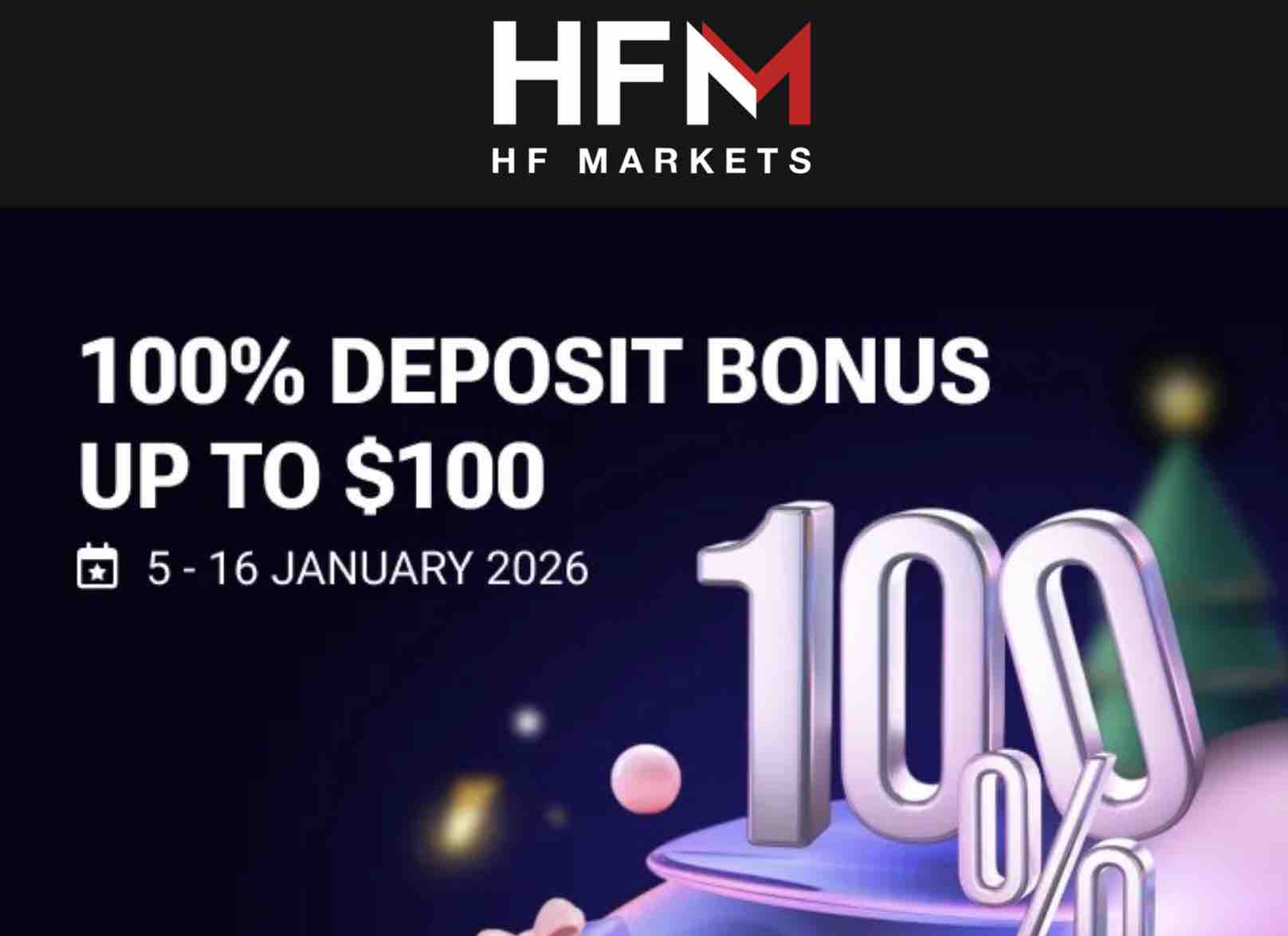 HFM 100% Deposit Bonus