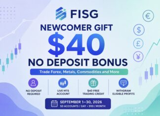 FISG $40 No Deposit Bonus: Newcomer Gift Promotion 2026 FISG Newcomer Gift - Forex No Deposit Bonus
